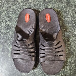Okabashi Eurosport Slide Sandals Men’s Size L (9-10.5) Black Comfort